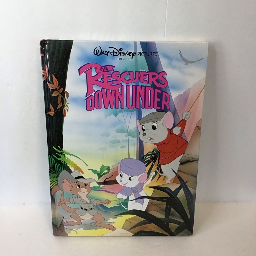 VTG 90's Classic Walt Disney The Rescuers Down Under Kids Book